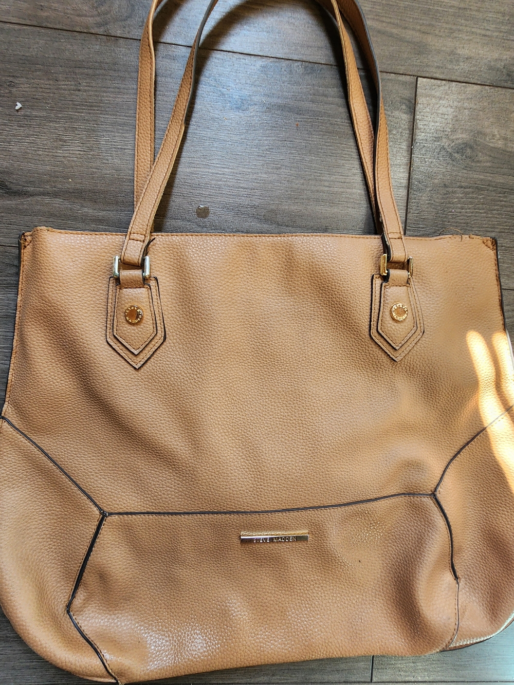Steve Madden Camel Tote Bag - Picture 1 of 8